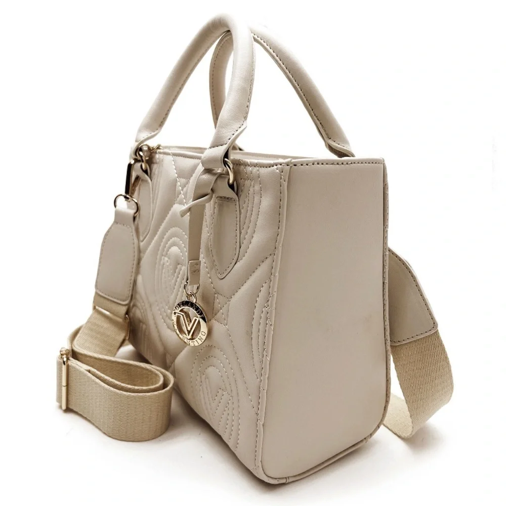 Valentino Orlandi |‎ NEW Quilted Leather Logo Satchel Crossbody Bag (V-2012)
